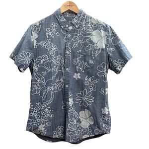 Jack Threads Light Blue Hawaiian Shirt Size Medium
